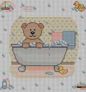 Artecy Cross Stitch Bath Border 2