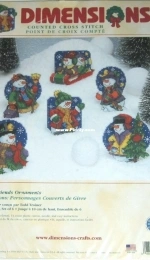 Dimensions 8686 Frosty Friends Ornaments