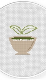 Daily Cross Stitch - Tea And Leaf