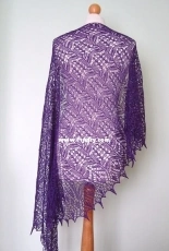 Shawl Lupine Flowers by Maryna Radzko - English - Russian - FREE