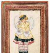 Angel with Bunny - Alma Lynne Hayden From The Cross Stitcher USA February 1996