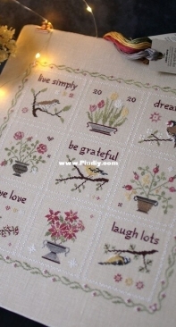 Live Simply Sampler  by Bluebird Needleworks