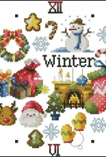 Soda SO-3149 - Winter Pattern for Clock XSD