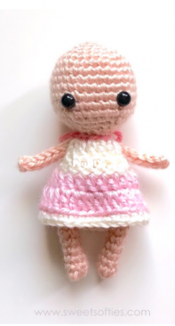Sylemns Sweet Softies - Jasmin Wang - Jade King - Basic Dress for Baby Bean Doll - Free