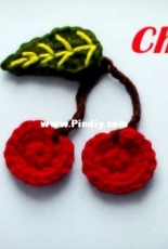 Jayda Institches - Crochet Cherries Applique - free