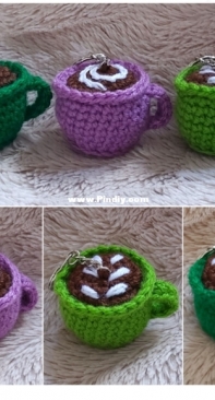 Crochet at Teris - Teri Hamilton - Its Coffee Time Keychains - Free