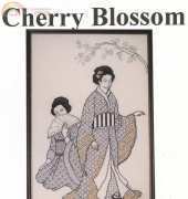 Catkin Embroidery Designs Cherry Blossom, Blackwork
