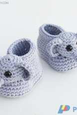 Hopeful Honey- Olivia Kent- Ellie The Elephant Baby Booties- Free