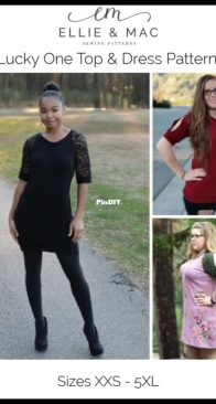 Ellie and Mac - Lucky One Top and Dress - Sizes XXS-5XL - English + French