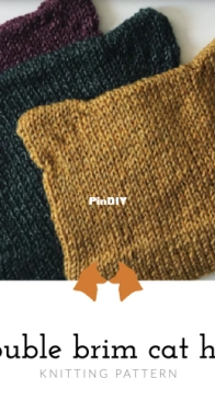 Double Brim Cat Hat by Gina Marquis - The Little Foxes