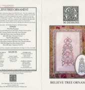 M Designs - Believe Tree Ornament
