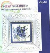 Charivna Mit Чарiвна Мить A-023, A-024, A-025 Blue Flowers