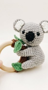 Octopus Crochet - Clotilde Dhenaut - Louis the Koala baby rattle - Free