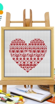 Awesome Pattern Studio - CS2977 - Valentines Heart XSD