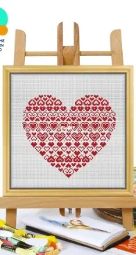 Awesome Pattern Studio - CS2977 - Valentines Heart XSD