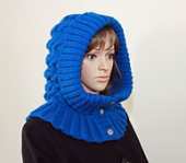 Chelsea Cabled Hood... Rose Brown   free