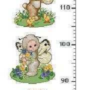 Ellen Maurer Stroh EMS Animal Babies Height Chart 3 PCS
