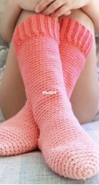 Yarnspirations Design Studio - Kids Crochet  Slipper Socks  - Free