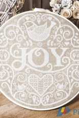 Joy to the World - Whitework Hoop by Durene Jones from Cross Stitch Gold 133 XSD