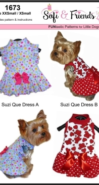 Sofi and Friends - No. 1673 - Suzi Que Dress - Sizes XXS/XS