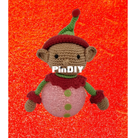 Christmas Elf on a ledball