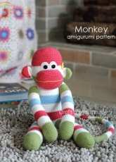 Craft Passion - Joanne Loh - Sock Monkey Amigurumi - Free