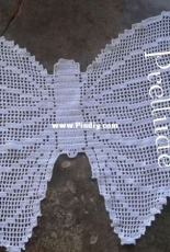 Filet crochet butterfly