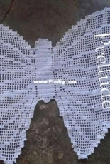 Filet crochet butterfly