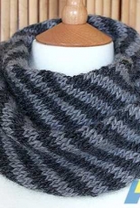 Splendid Striped Cowl by Martine Ellis -Free