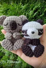 Trifles and Treasures - Tera Kulling - Napping Nature Koala and Panda