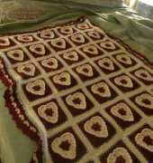 Country Hearts Afghan by Katherine Eng