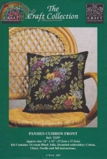 The Craft Collection 75297 Pansies Cushion