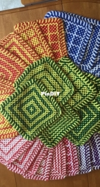 Mosaic Dishcloth by Bart Larsen-Free