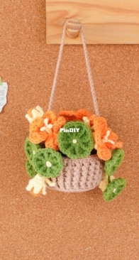 PHoaCrochet - Hoa Phong Nữ - Nasturtium Basket