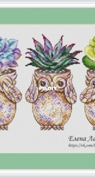 Owls See No Evil, Hear No Evil, Speak no Evil by Elena Lartsova