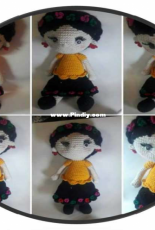 Amigurumis Gurumis - Susana Gomez -  Frida Khalo - Spanish