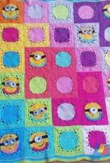 crochet minion blanket
