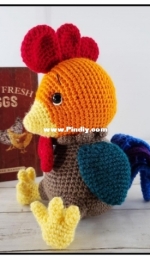 Sweet Oddity Art - Carolyne Brodie - Wyatt Chirp the Rooster Crochet Pattern - Spanish - Translated