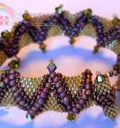 jagged peyote bracelet english pattern