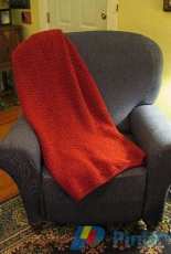 Happy Yellow House - C.L. Halvorson - Simply Red Afghan