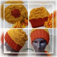 Pumpkin Pie Beanie by Virginia Barkess