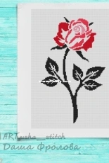 ARTyusha_stitch - Rose by Dasha Frolova - Free.   View