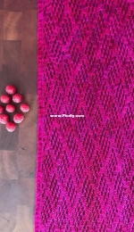 Raspberry Patch Scarf by Helen Mawdsley - Free