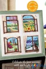 Through the Window by Maria Diaz from Cross Stitch Collection 271 and 272