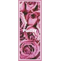 Artecy Cross Stitch - Bunch of Pink Roses Bookmark