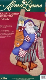 Bucilla - Alma Lynne 83812 AL Santas Coming to Town PCS + XSD