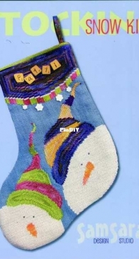 SamSarah Design Studio #9004 Snow Kids Stocking XSD