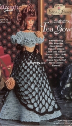 The Needlecraft Shop - Inez Collins Scott - 962505 - Crochet Ladies of Fashion - Heathers Tea Gown