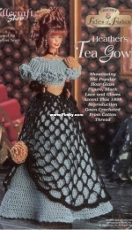 The Needlecraft Shop - Inez Collins Scott - 962505 - Crochet Ladies of Fashion - Heathers Tea Gown