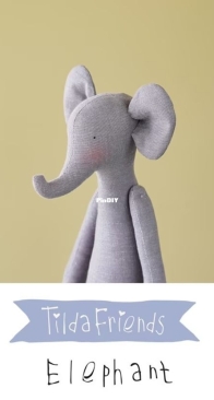 Tilda Friends - Elephant - Free